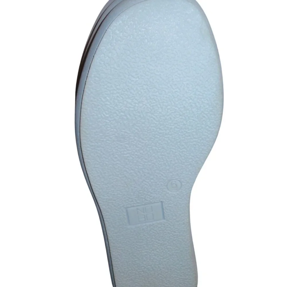 No Boundaries NOBO Pastel Blue Vegan Leather Platform Slides Sandals size 6 - Picture 9 of 9